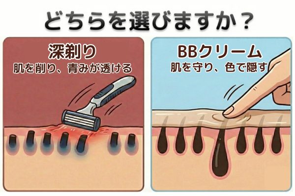 深剃りを続けるリスク