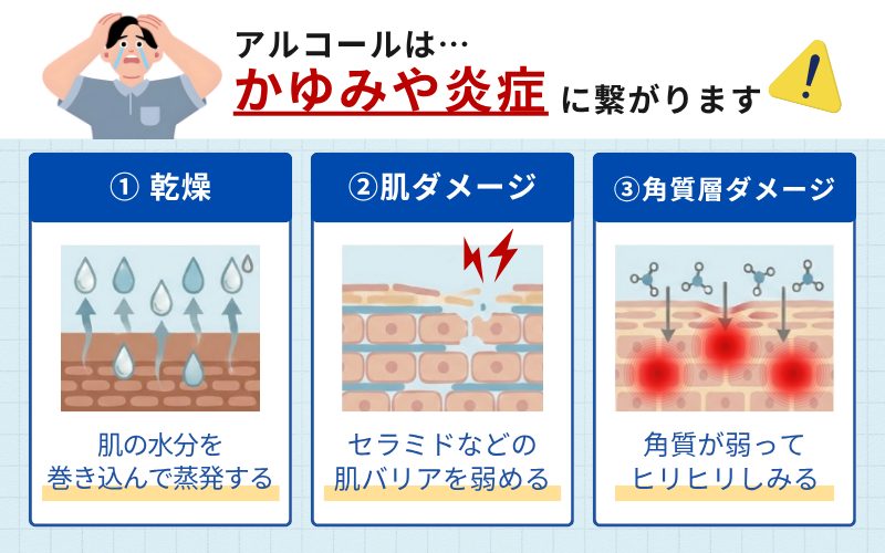 アルコール殺菌は皮脂を増やして加齢臭を悪化させる